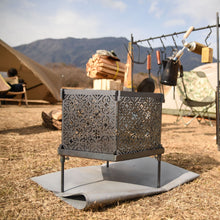 画像をギャラリービューアに読み込む, 組立式焚火台「Rabat」(ラバト)/【黒皮鉄】