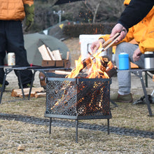 画像をギャラリービューアに読み込む, 組立式焚火台「Rabat」(ラバト)/【黒皮鉄】